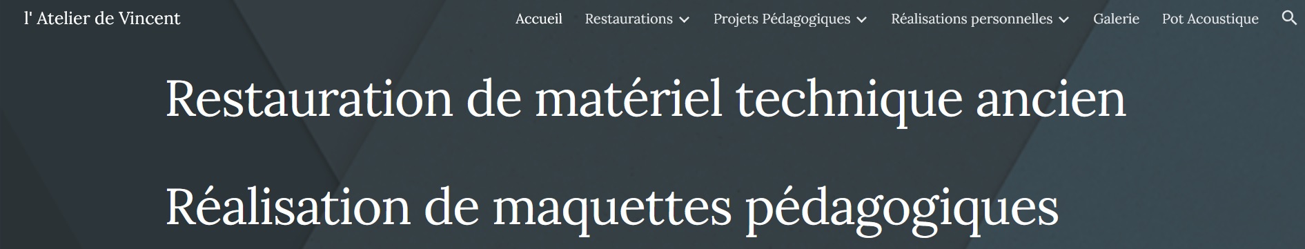 image de l'atelier de vincent